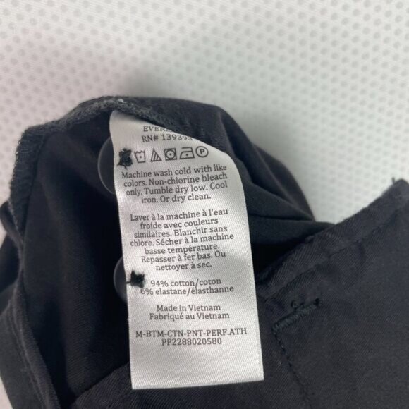 Everlane Men The Performance Cotton Work Chino Uniform Athletic Fit Black 35x30 - Picture 7 of 7